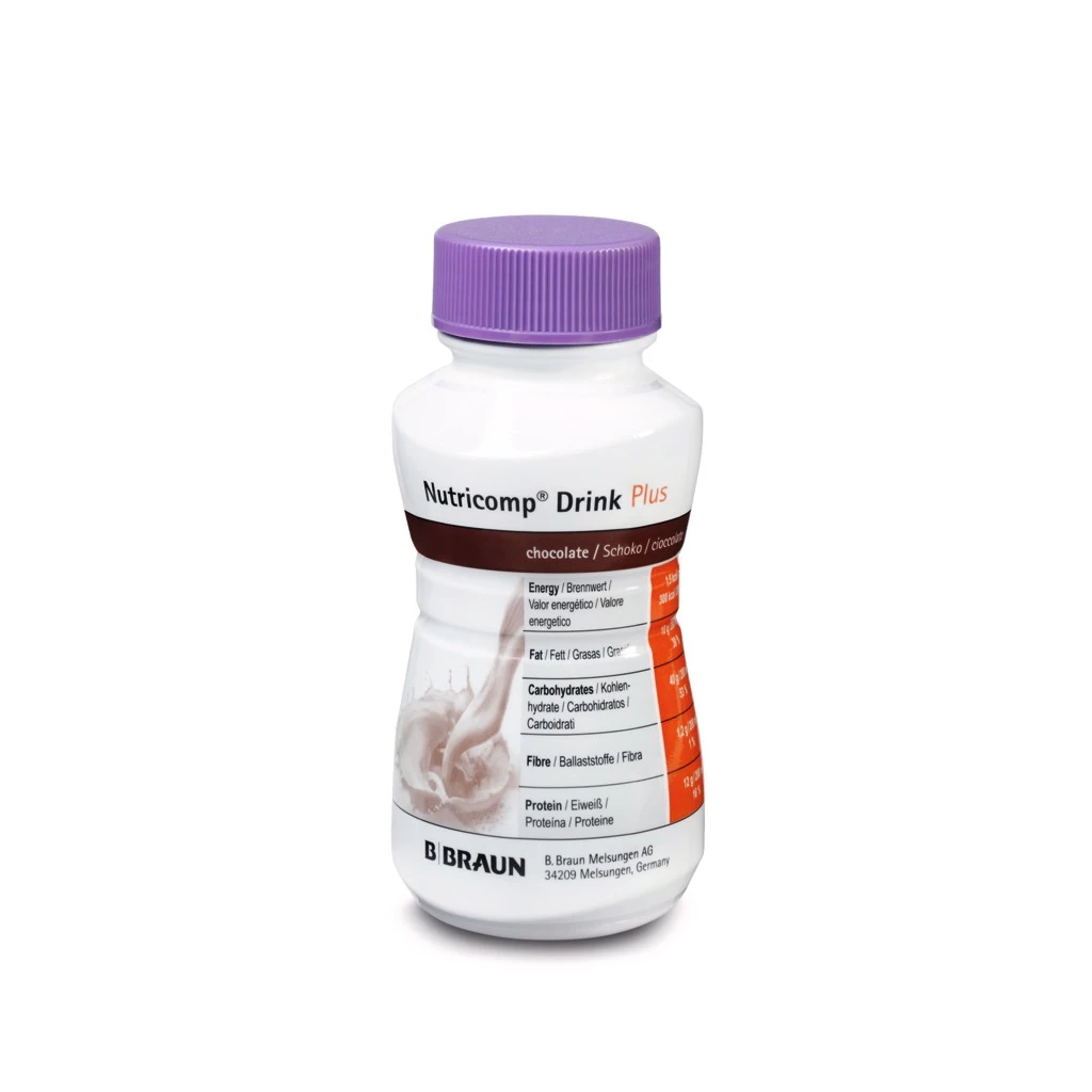 Sữa dinh dưỡng NUTRICOMP® DRINK PLUS CHOCOLATE 200ML (VỊ Sôcôla)